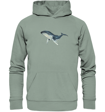 Tiefsee Ozean-Riese Buckelwal - Organic Hoodie