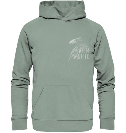 Rabenmutter schwarze Krähe Rabe - Organic Hoodie