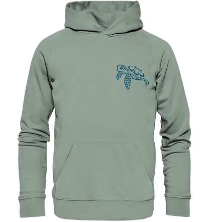 Lässig lustige Wasserschildkröte - Organic Hoodie
