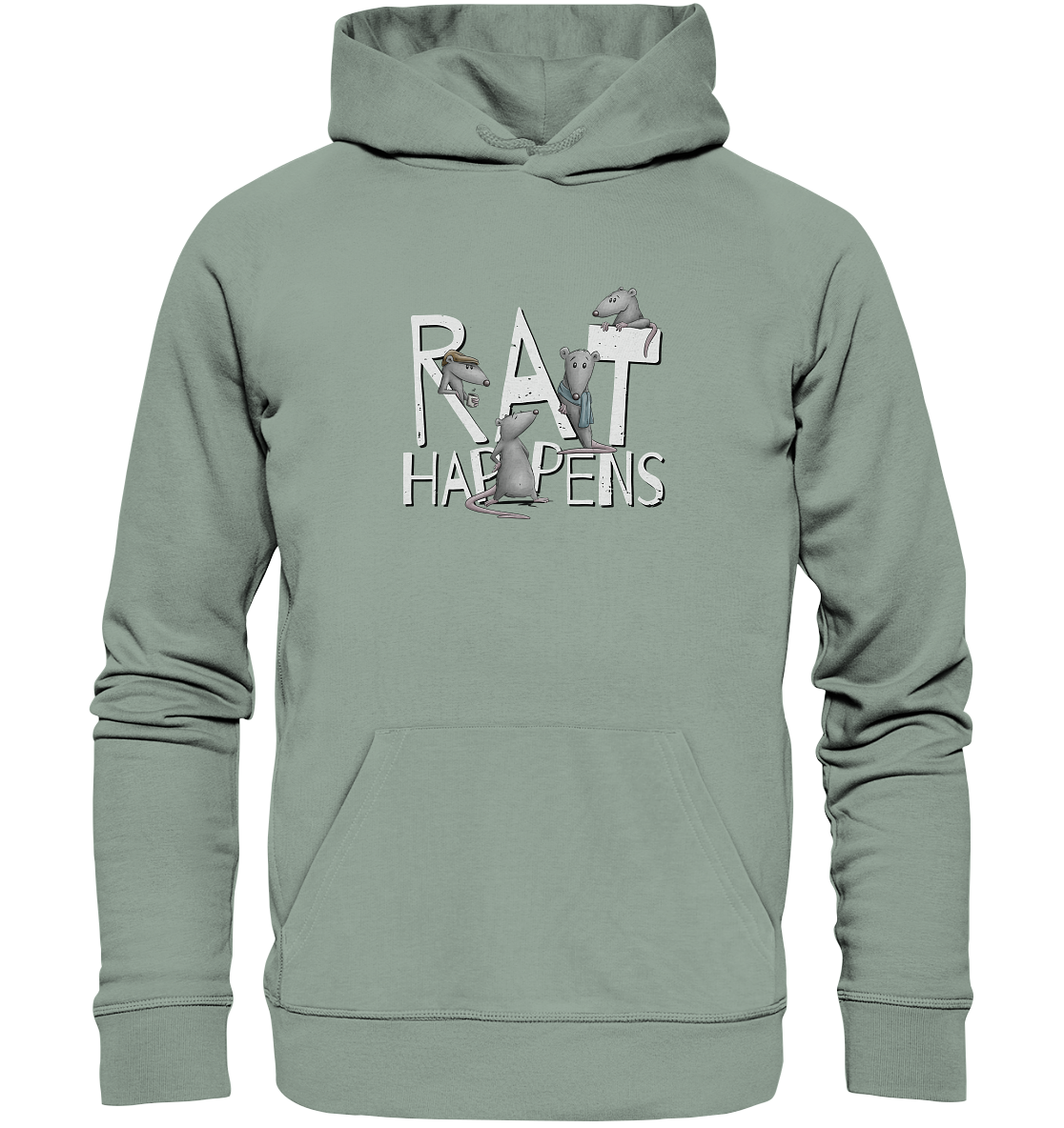 Rat Happens Ratten - Organic Hoodie