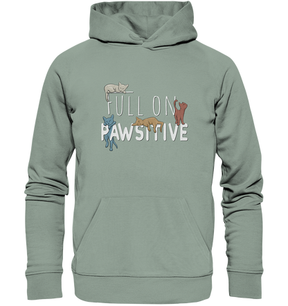 Full On Pawsitive! Gechillte Katzen - Organic Hoodie