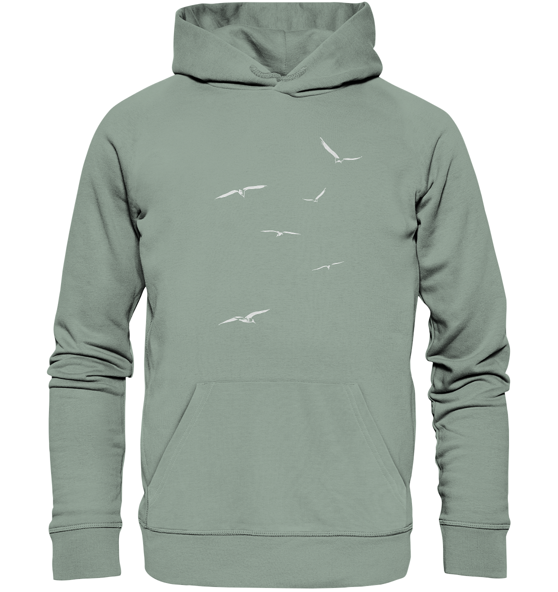 Vogelschwarm – Traum vom Fliegen - Organic Hoodie