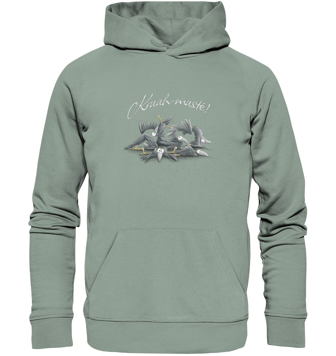 Kraah-masté! Yoga Raben Krähen - Organic Hoodie