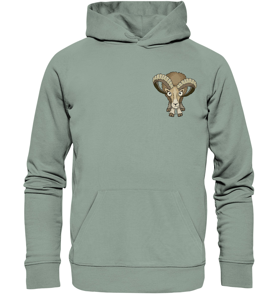 Bockiges Mufflon Widder Schafbock - Organic Hoodie