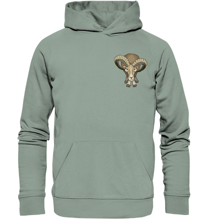 Bockiges Mufflon Widder Schafbock - Organic Hoodie