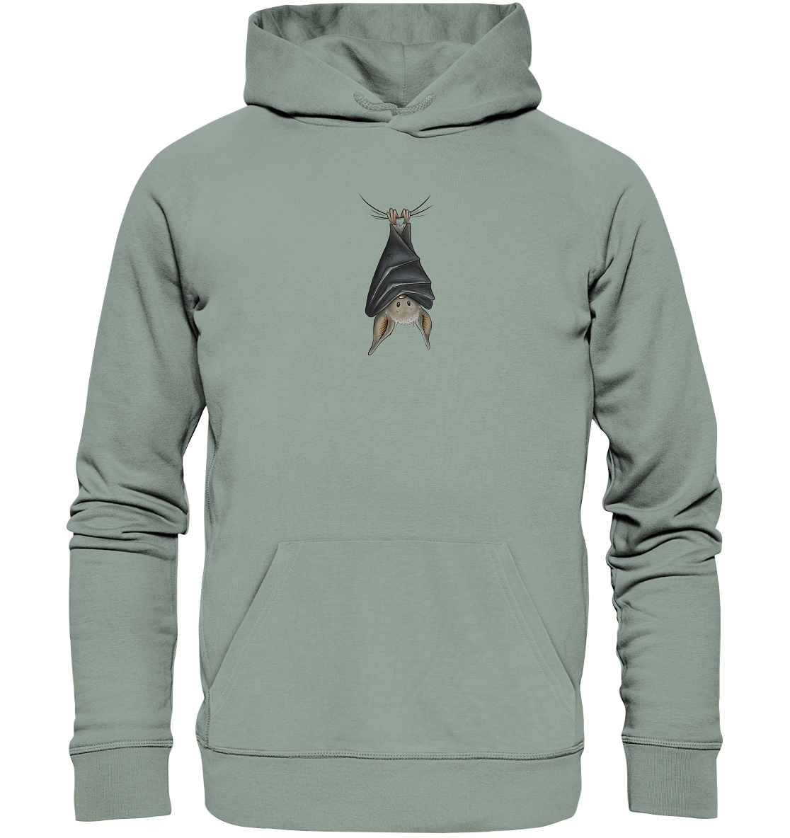 Lustig chillende Fledermaus - Organic Hoodie