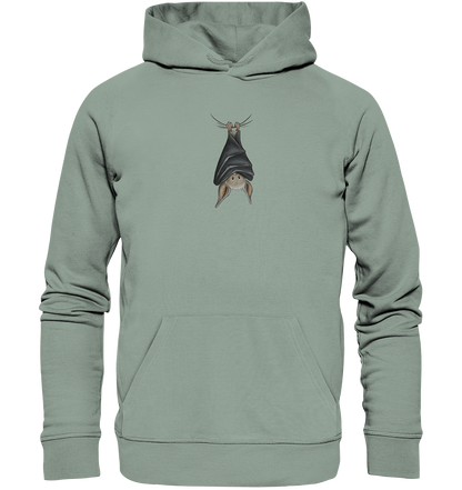 Lustig chillende Fledermaus - Organic Hoodie