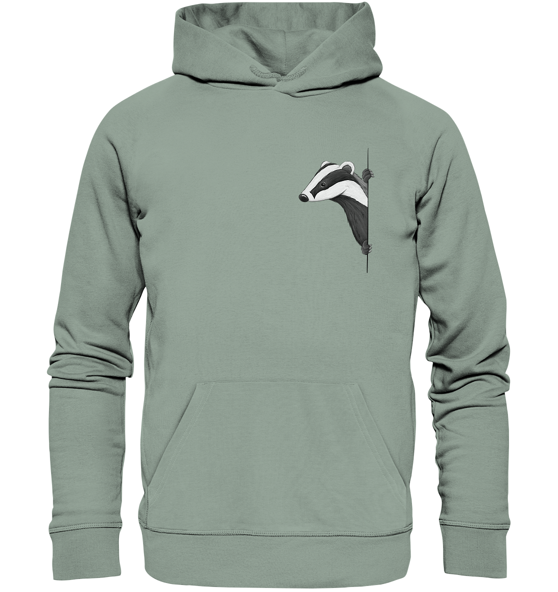 Lässiger Dachs Meister Grimbart - Organic Hoodie