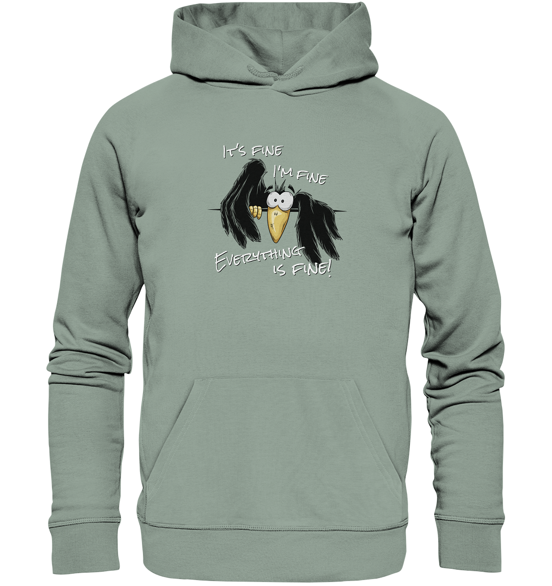 I’m Fine Rabe | Alles Gut Krähe - Organic Hoodie