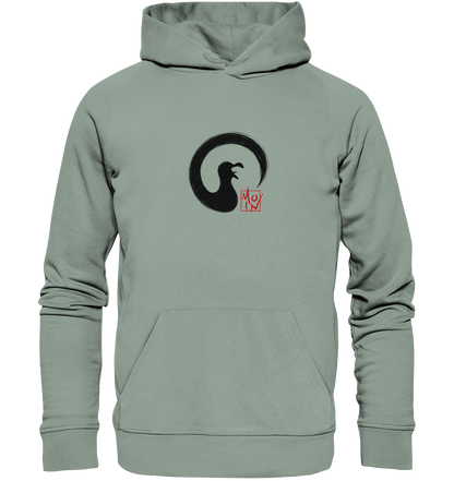 Moin kreischende japanische Enso Möwe - Organic Hoodie