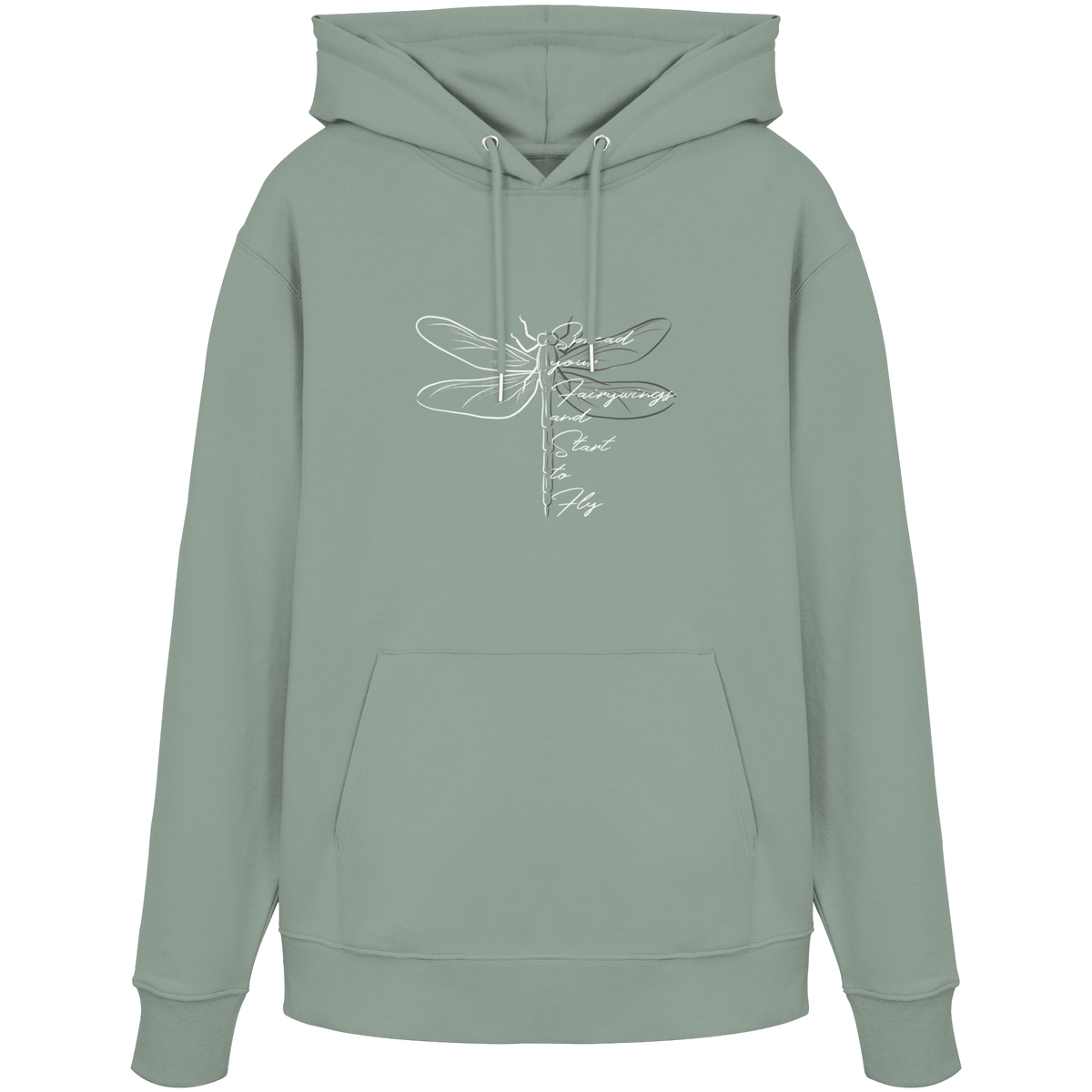 Breite die Flügel aus und flieg los | Libelle - Organic Hoodie