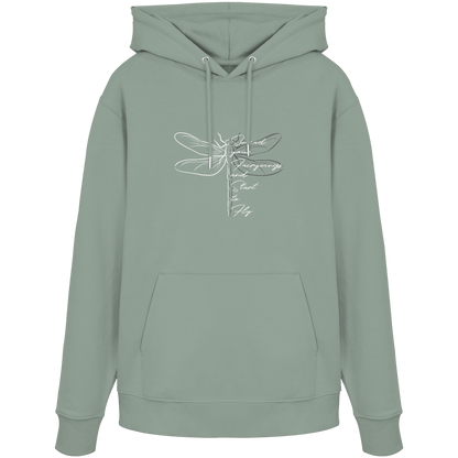 Breite die Flügel aus und flieg los | Libelle - Organic Hoodie