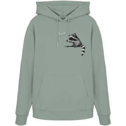 Nope! Frecher verwegener Waschbär - Organic Hoodie