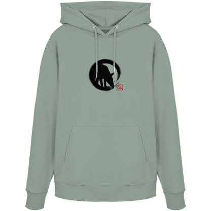 Zen Tapir im japanischen Enso Kreis - Organic Hoodie
