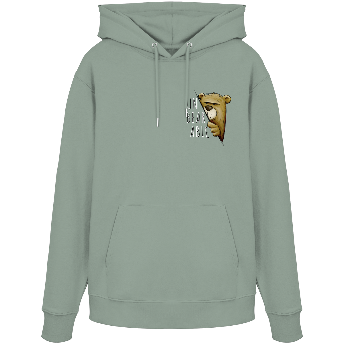 Unbearable – Unerträglich Bär - Organic Hoodie