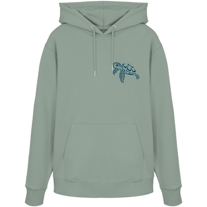 Lässig lustige Wasserschildkröte - Organic Hoodie