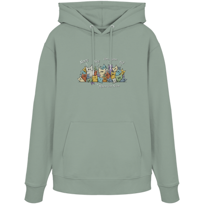 Nope, Nee, Nö Katzen - Organic Hoodie