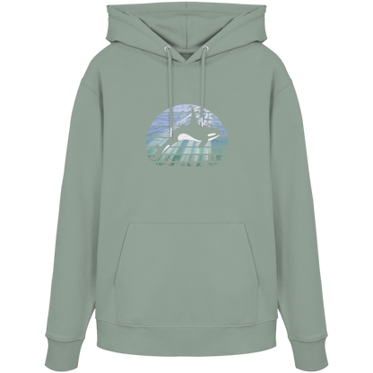Retro Tiefsee Schwertwal Orca - Organic Hoodie