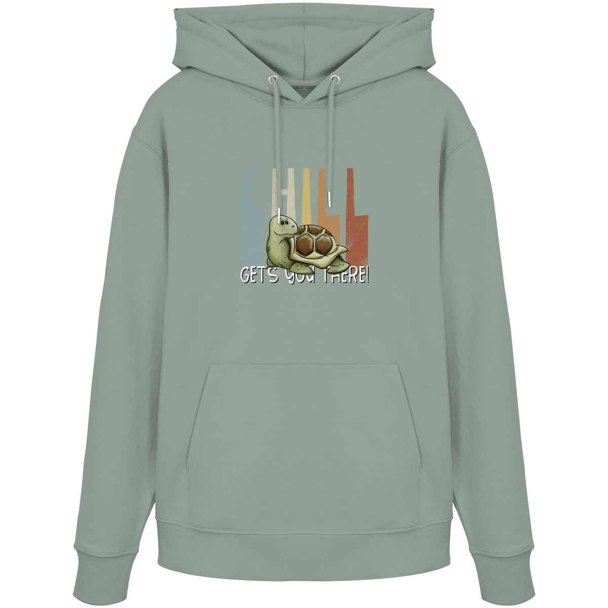 Gechillt gemütliche Schildkröte - Organic Hoodie