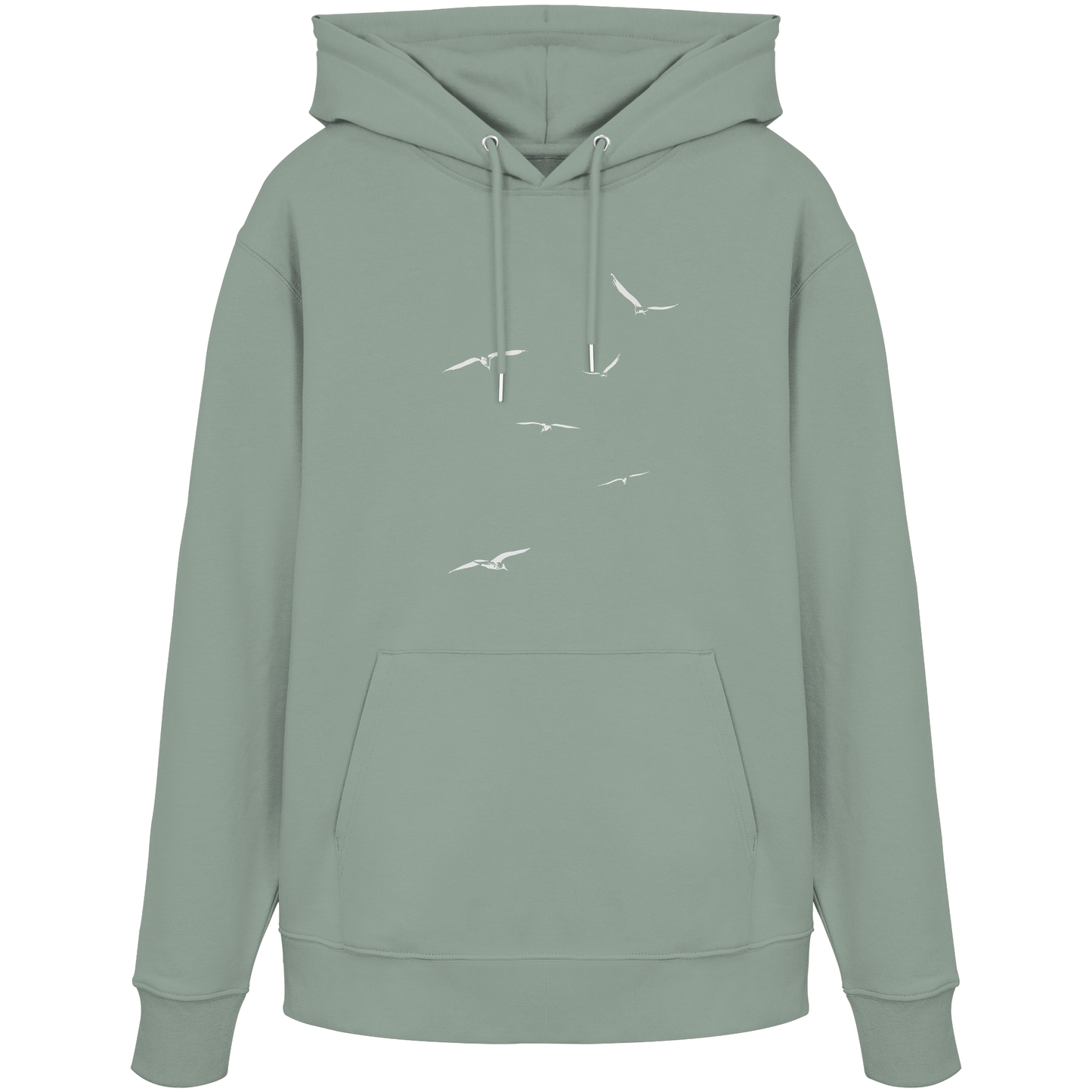 Vogelschwarm – Traum vom Fliegen - Organic Hoodie