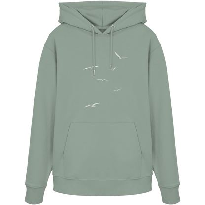 Vogelschwarm – Traum vom Fliegen - Organic Hoodie