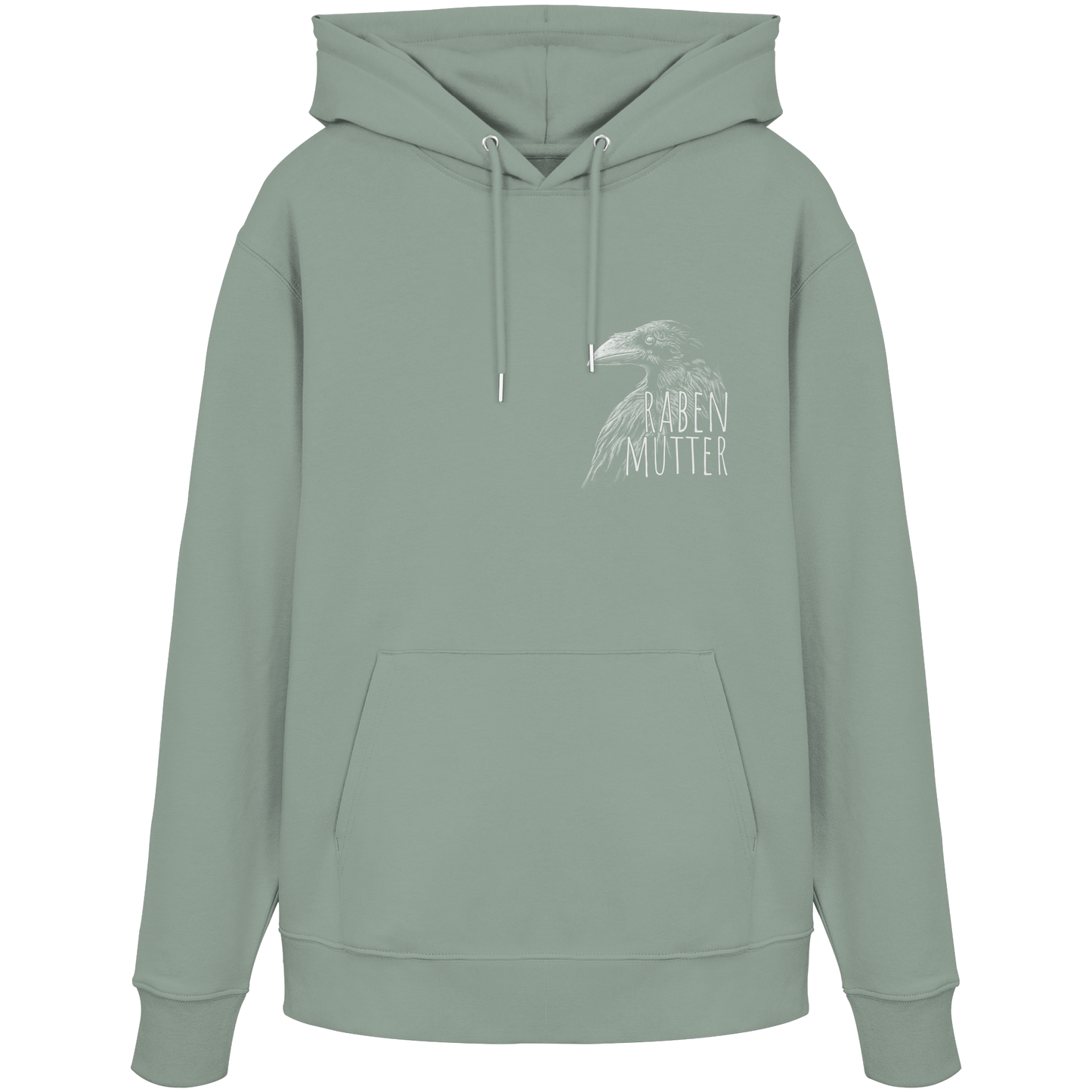Rabenmutter schwarze Krähe Rabe - Organic Hoodie