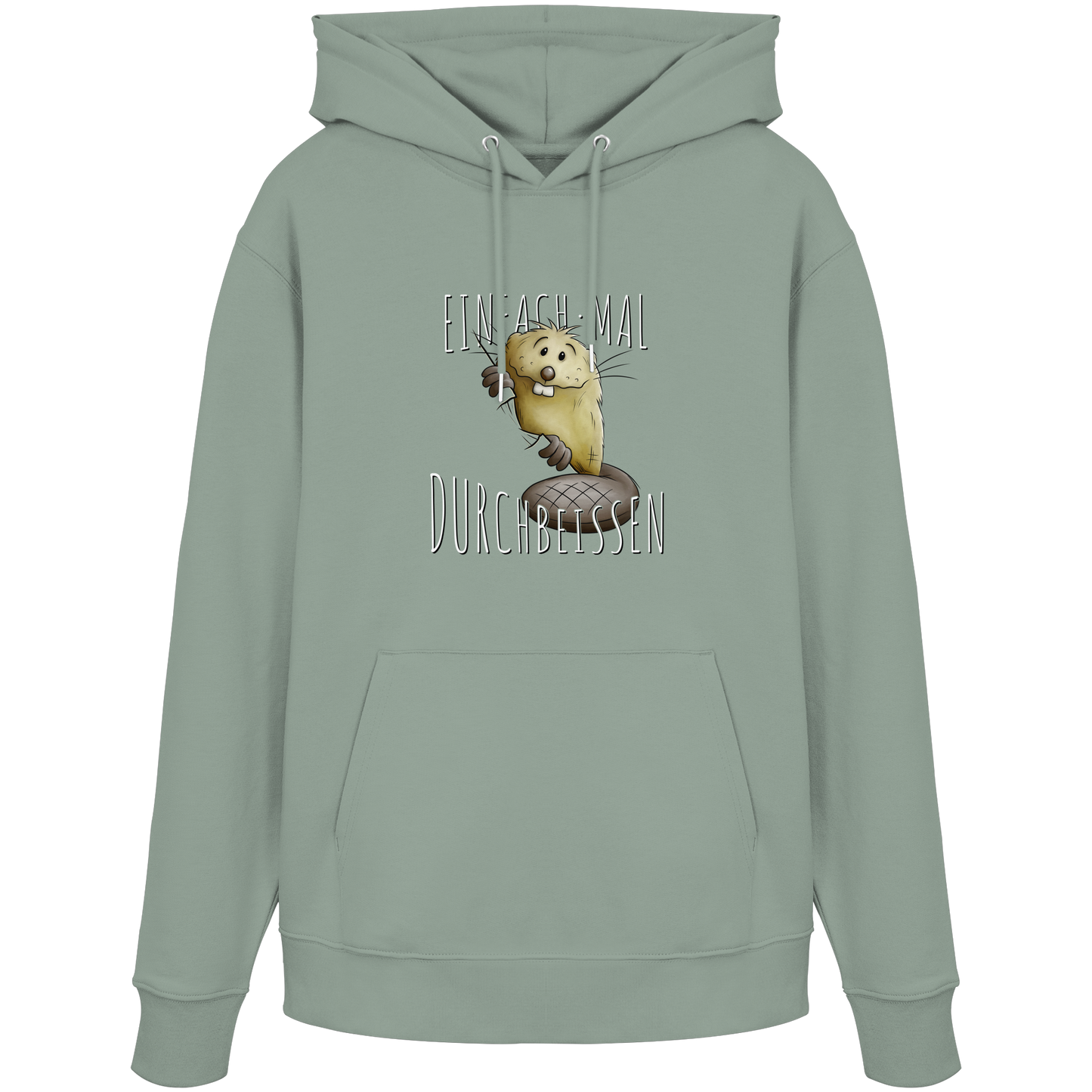 Einfach mal Durchbeissen Biber - Organic Hoodie