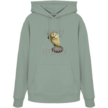 Einfach mal Durchbeissen Biber - Organic Hoodie