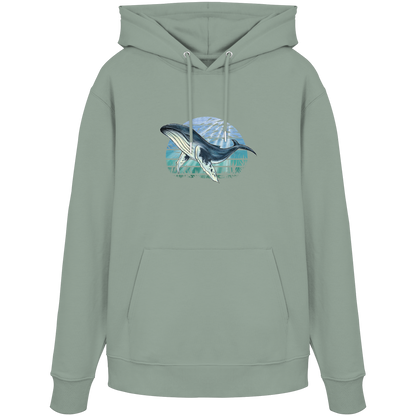 Retro Unterwasser Buckelwal - Organic Hoodie