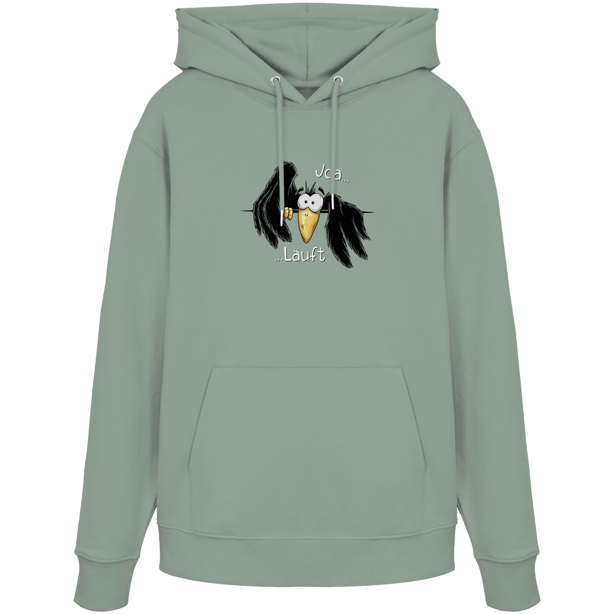 Joa Läuft Krähe gechillter Rabe - Organic Hoodie