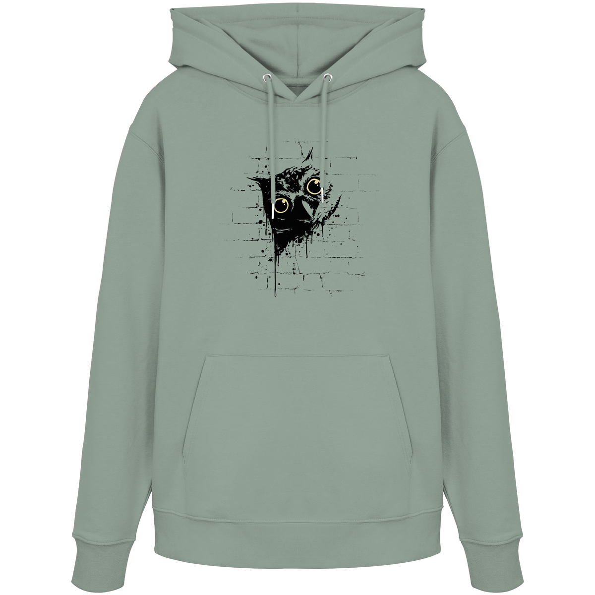 Lässige Street Art Eule - Organic Hoodie