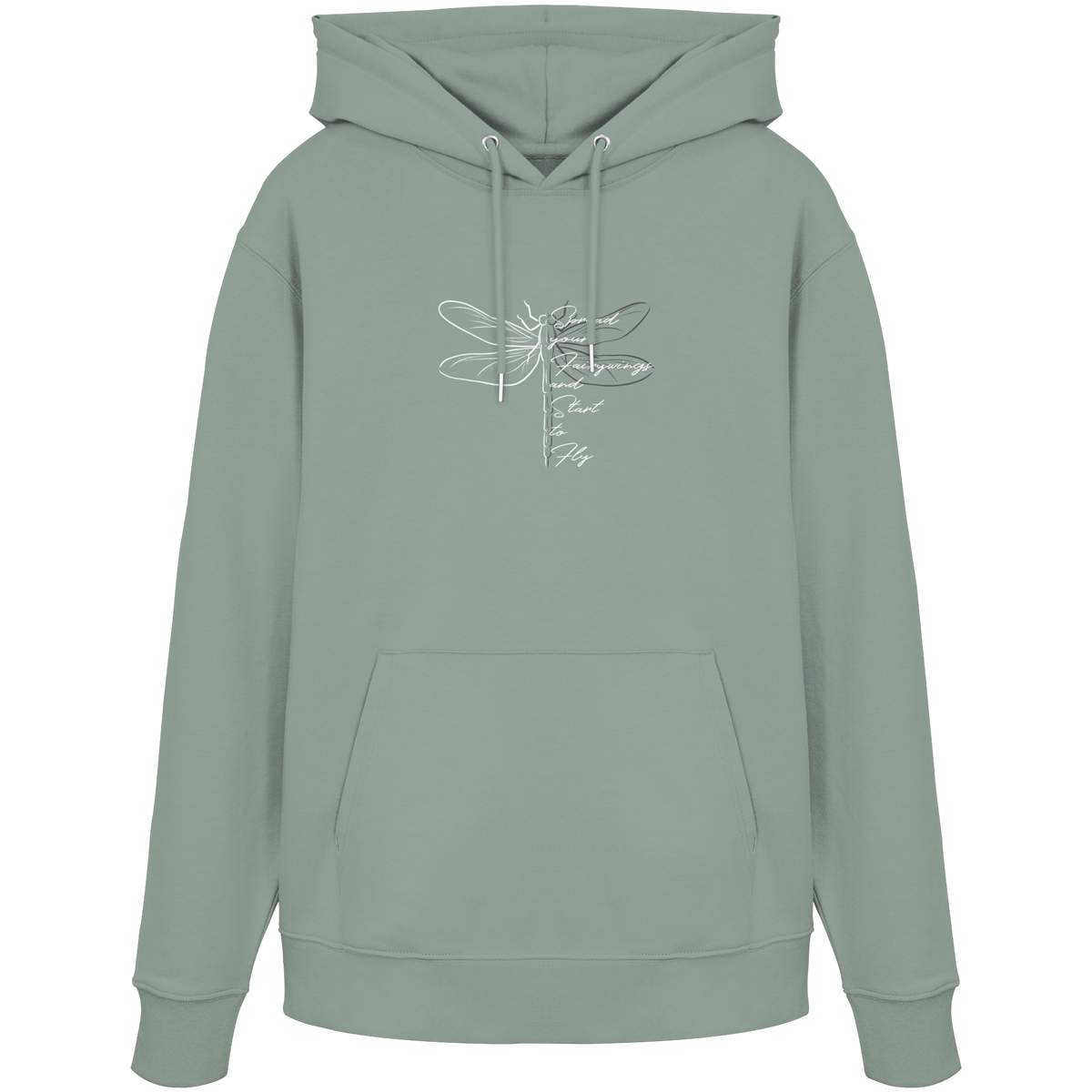 Breite die Flügel aus und flieg los | Libelle - Organic Hoodie