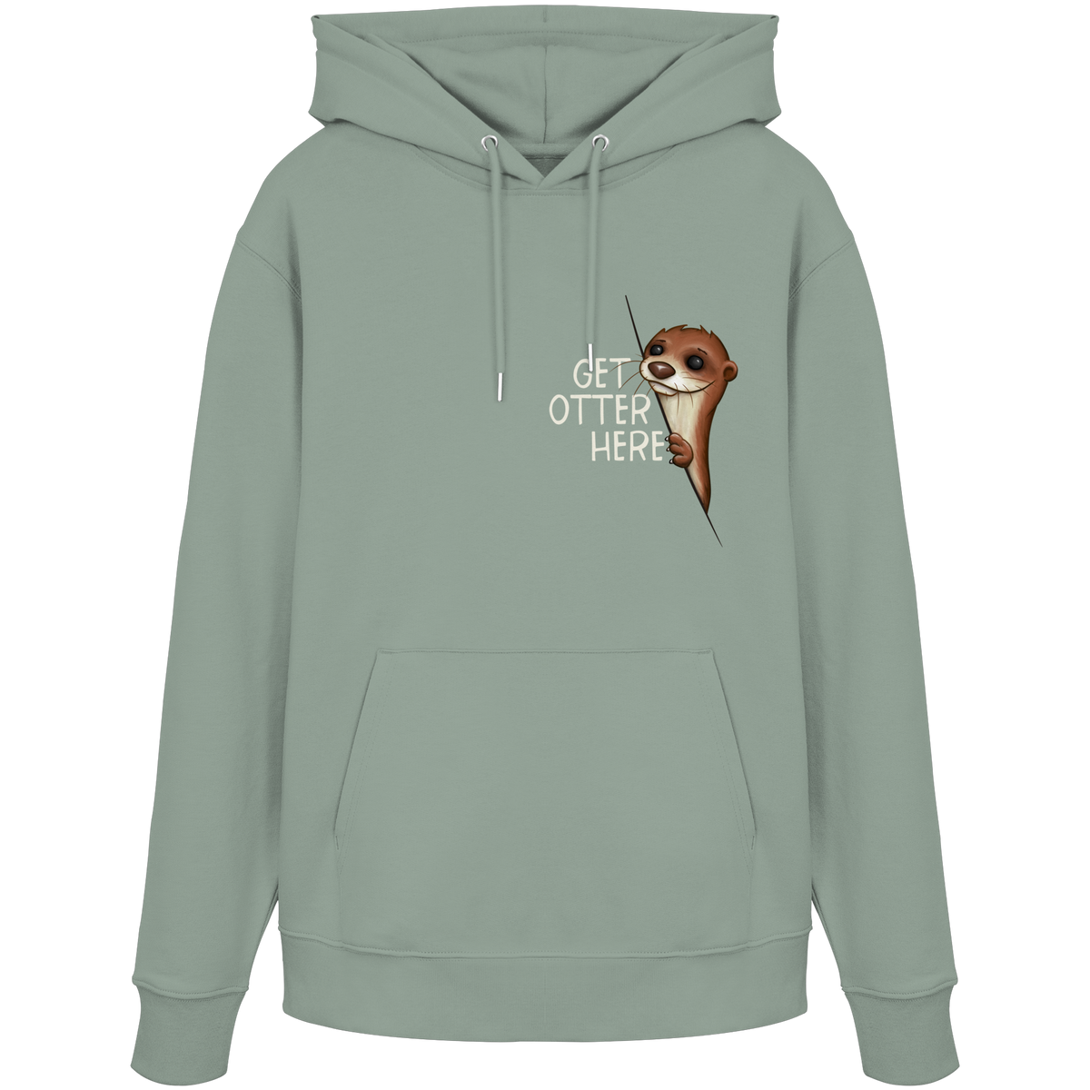 Get Otter Here | Lustiger Otter Kalauer - Organic Hoodie