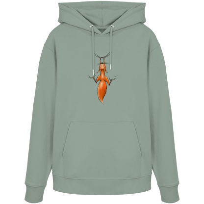Rotes Eichhörnchen hängt ab - Organic Hoodie