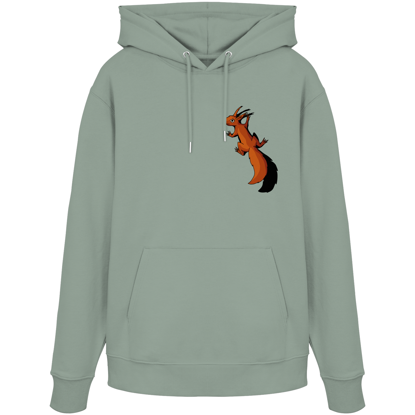 Süßes Eichhörnchen klettert - Organic Hoodie