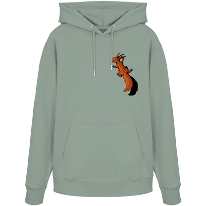 Süßes Eichhörnchen klettert - Organic Hoodie