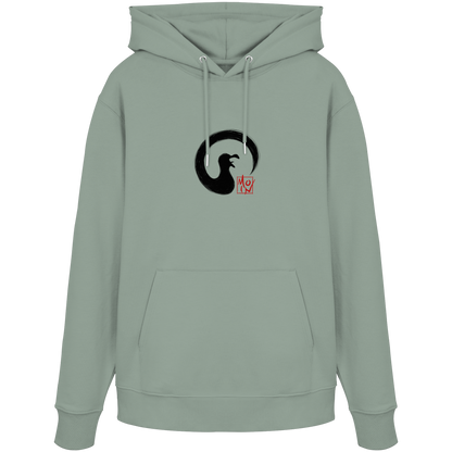 Moin kreischende japanische Enso Möwe - Organic Hoodie