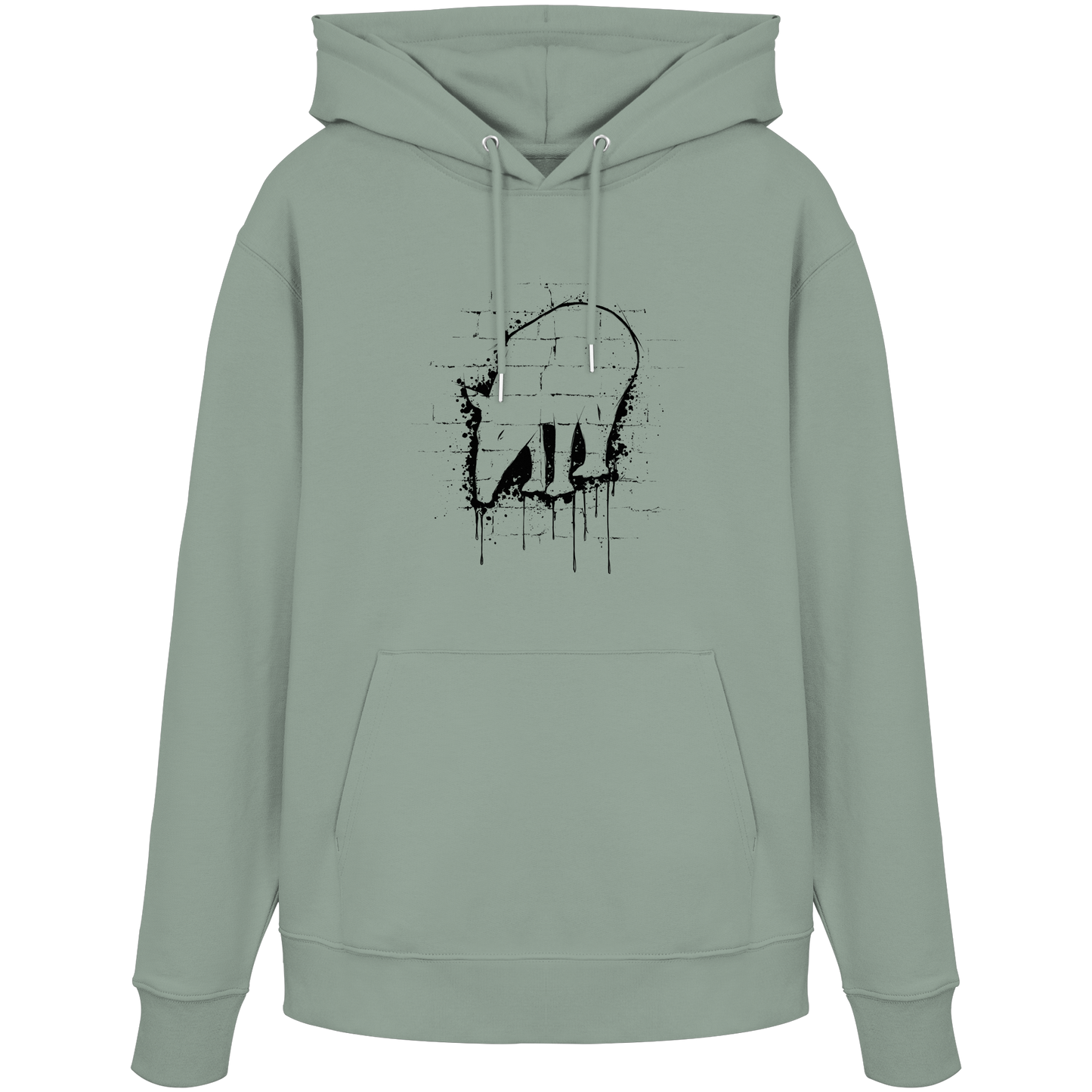 Urban Street Art Tapir Silhouette - Organic Hoodie