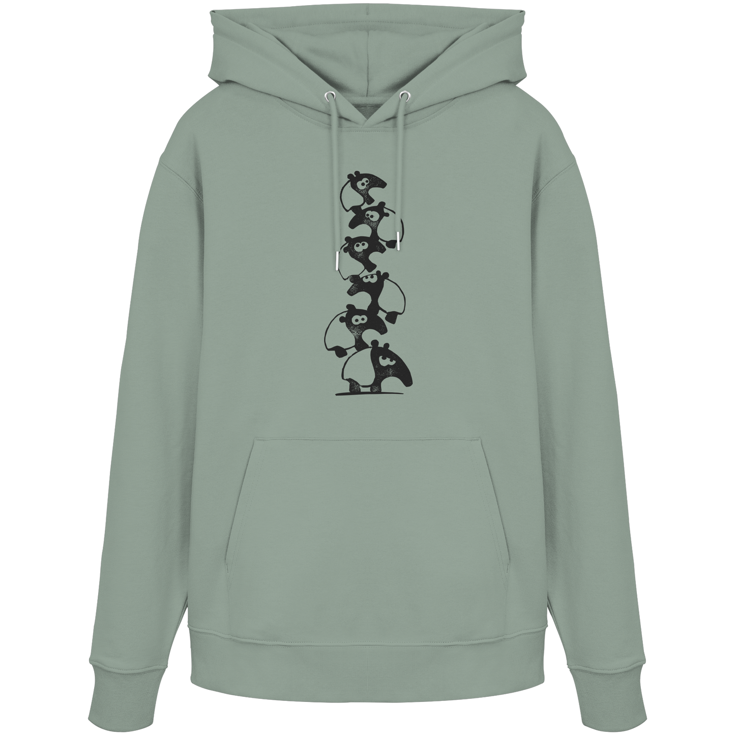 Lustiger Haufen aus Schabracken-Tapiren - Organic Hoodie