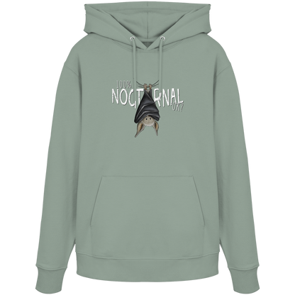 100% nachtaktive Fledermaus - Organic Hoodie