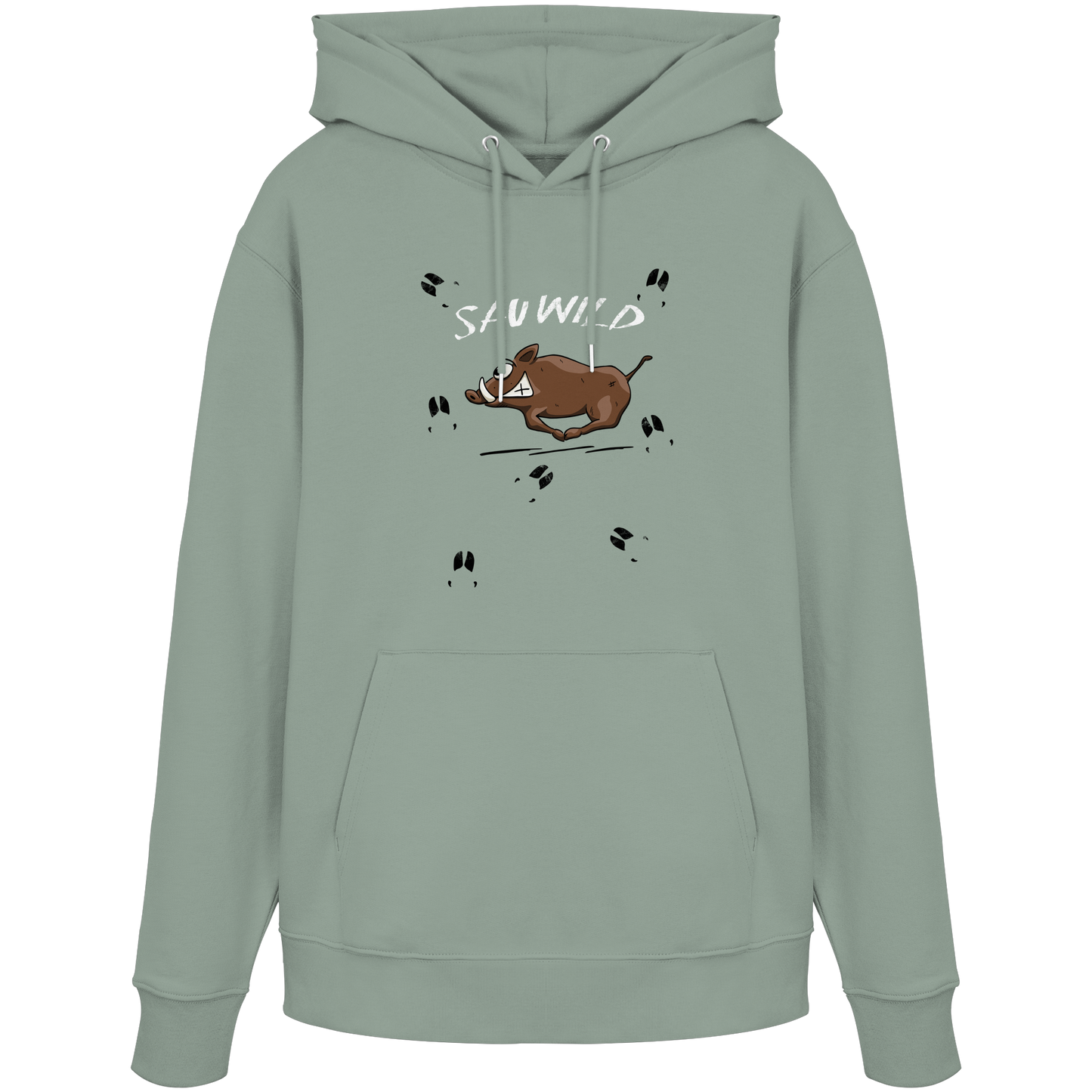 Sauwild wilde Sau | Wildschwein Keiler - Organic Hoodie