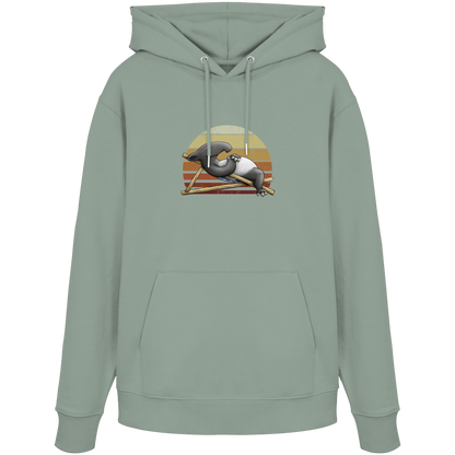 Lässiger Retro Sundown Tapir - Organic Hoodie