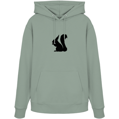 Eichhörnchen Silhouette - Organic Hoodie