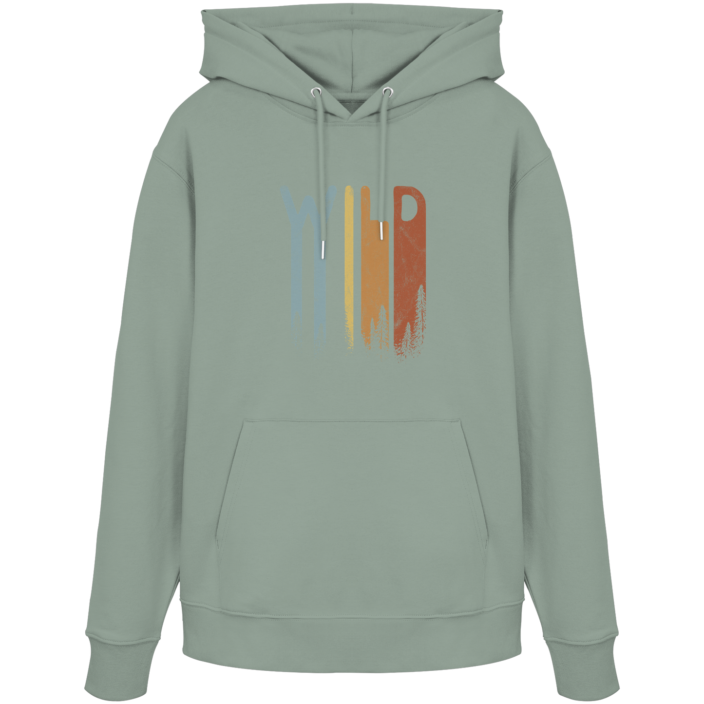 Wild Retro Schriftzug - Organic Hoodie