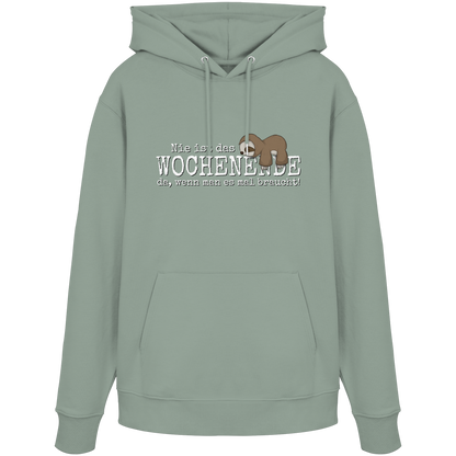 Kawaii Faultier Wochenende - Organic Hoodie