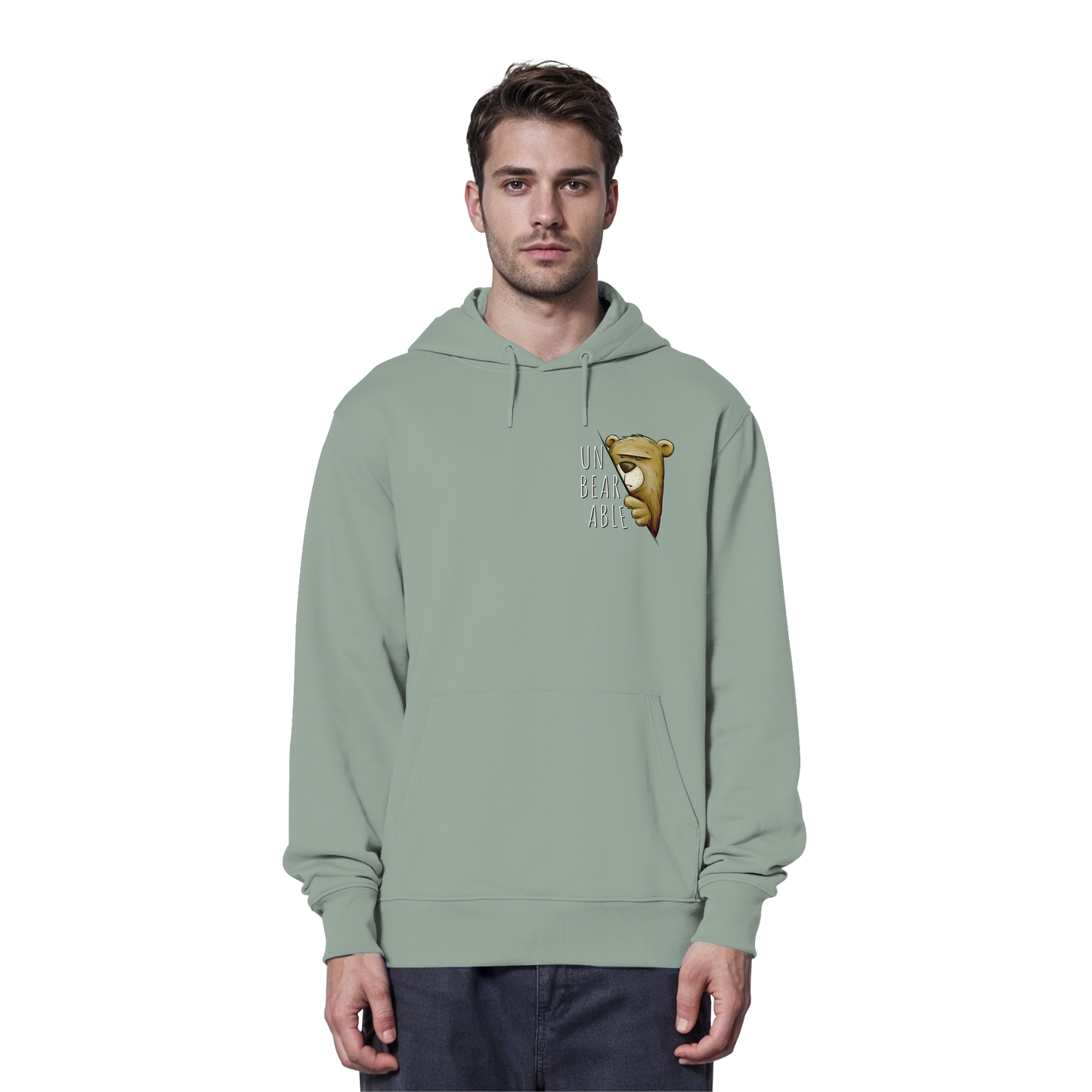 Unbearable – Unerträglich Bär - Organic Hoodie