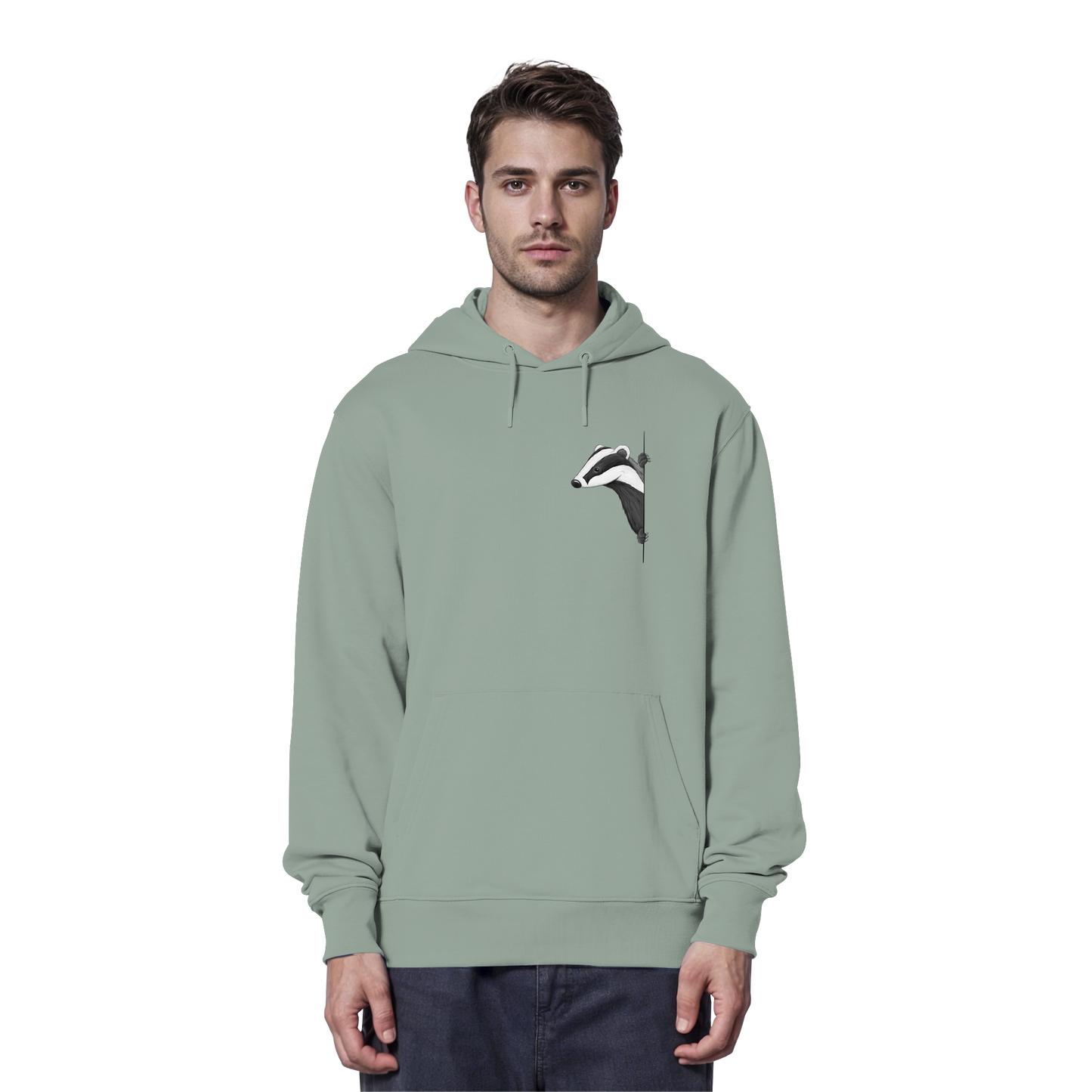 Lässiger Dachs Meister Grimbart - Organic Hoodie