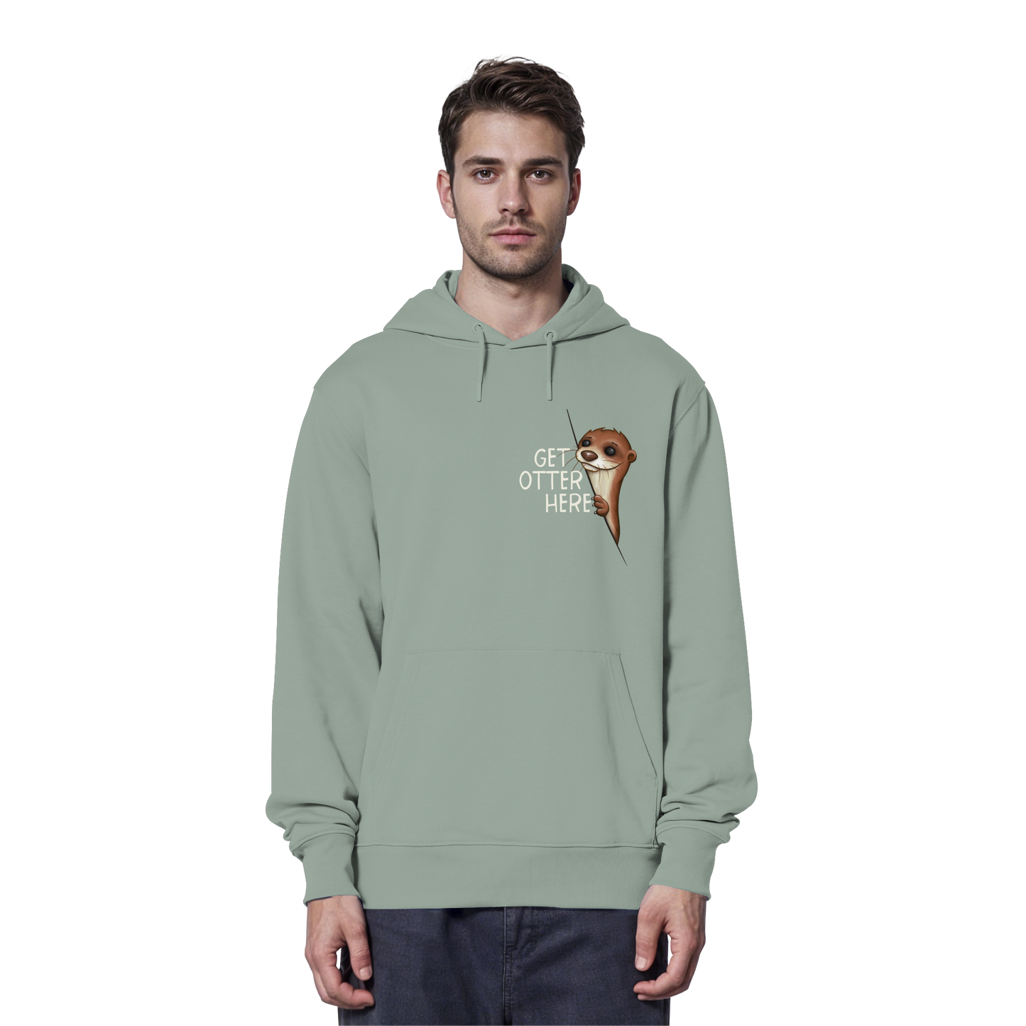 Get Otter Here | Lustiger Otter Kalauer - Organic Hoodie