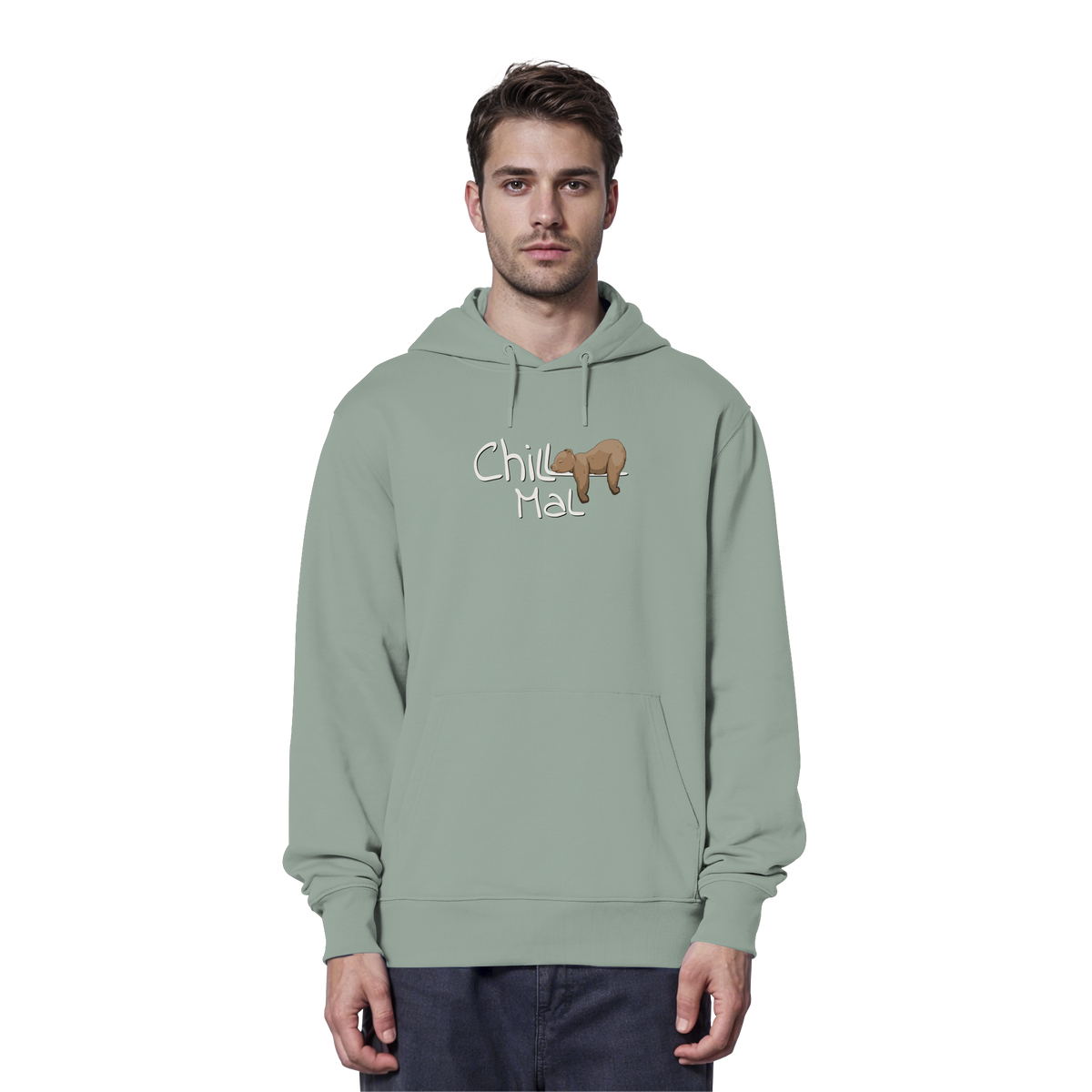 Chill Mal schläfriger Braunbär - Organic Hoodie