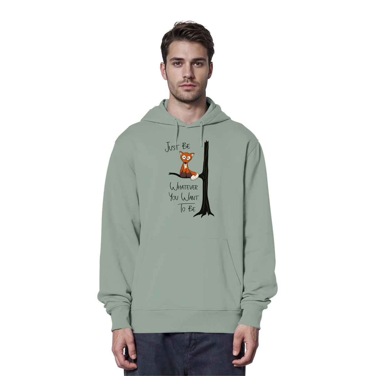 Just Be Whatever | Fuchs wie Eule - Organic Hoodie
